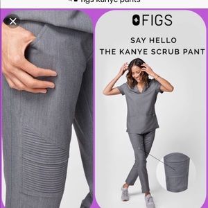 Figs Kanye Limited Edition Scrubs Medium Black